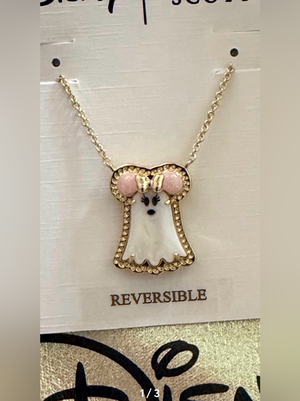 Disney x Kendra Scott Halloween Ghost Minnie Necklace - Picture 2 of 4